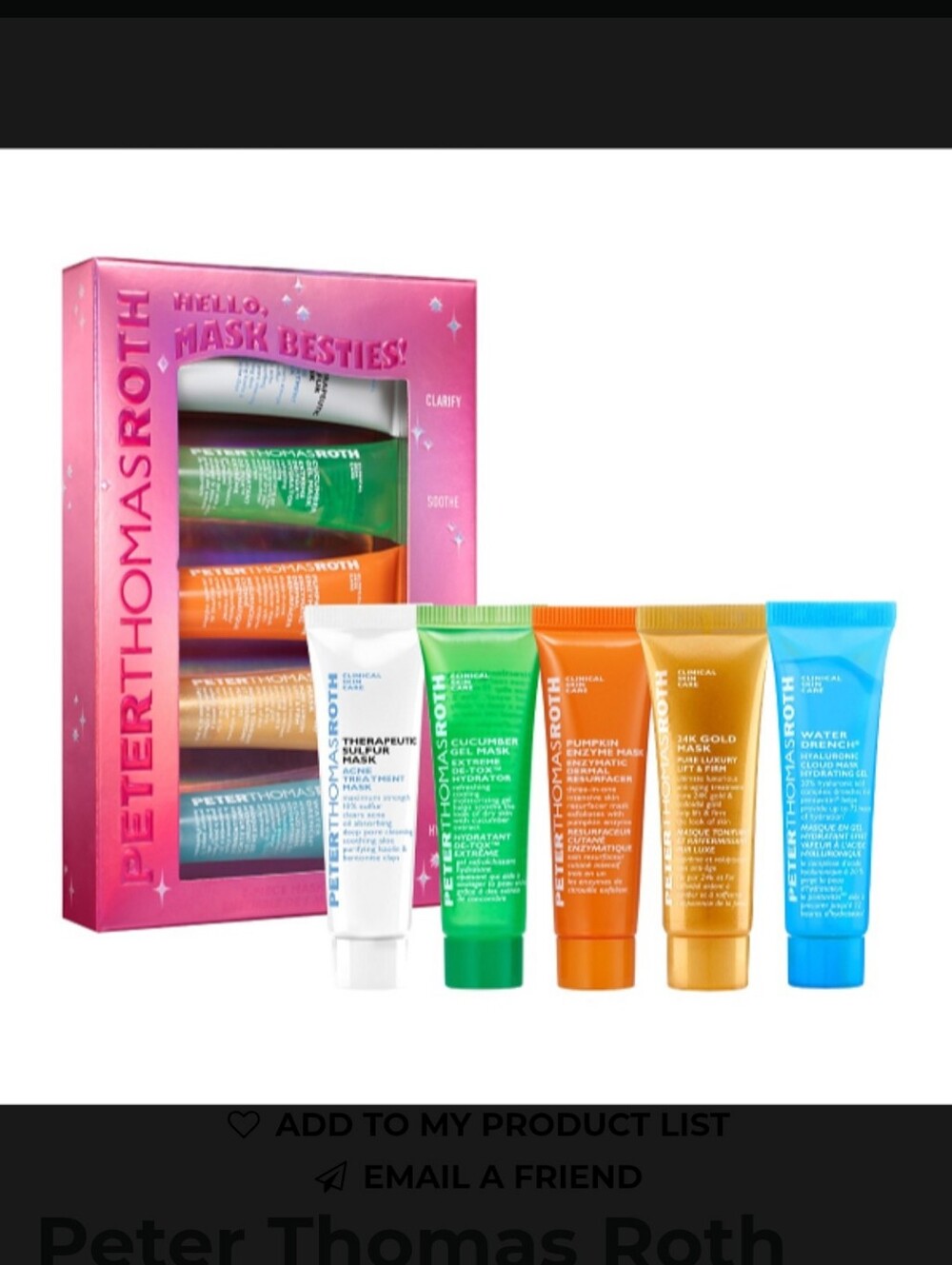 Peter Thomas Roth Mask Besties Set